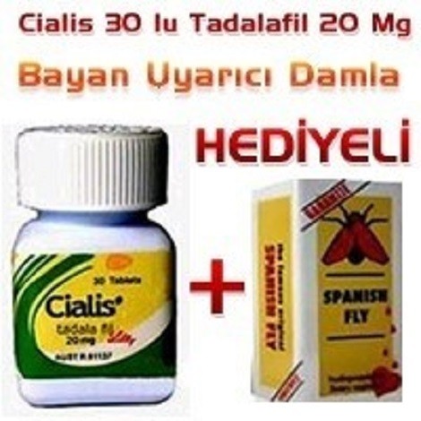 Cialis Tadalafil 20 mg 30 lu Adet Tablet + İspanyol Sineği Bayan Uyarıcı Damla